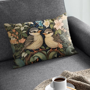 Cojín Decorativo Jardín Botánico de Dos Aves Infantiles Cutas