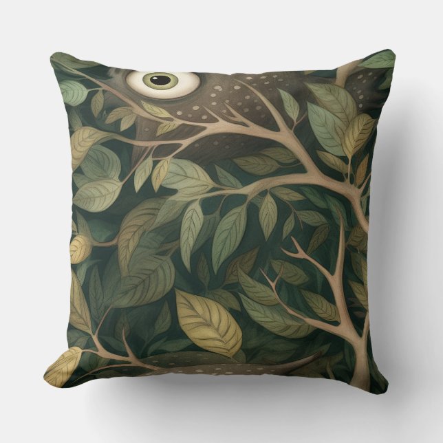 Cojín Decorativo Jardín Botánico de Googly Eyed Garden (Anverso)