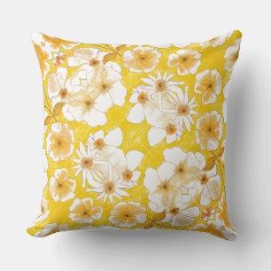 Cojín Decorativo Jardín Botánico Mazipoodles - Amarillo mariposo