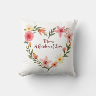 Cojín Decorativo Jardín de Amor de Mamá