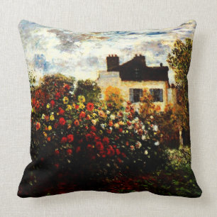Cojín Decorativo Jardín de Claude Monet-Monet en Argenteuil