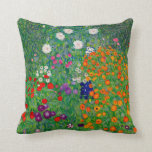 Cojín Decorativo Jardín de Cottage Gustav Klimt<br><div class="desc">Jardín de Cottage Gustav Klimt</div>