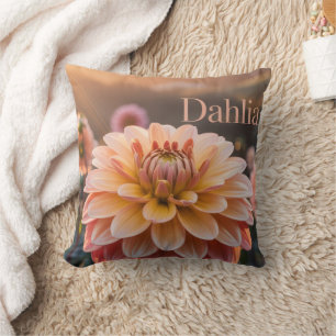 Cojín Decorativo Jardín de Dalias al Atardecer