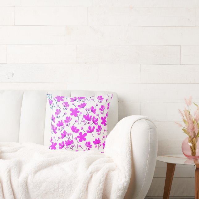 Cojín Decorativo Jardín de flores moradas (Sofá)