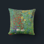 Cojín Decorativo Jardín De Granjas Gustav Klimt Con Pintado De Sunf<br><div class="desc">Jardín De Granjas Gustav Klimt Con Sunflowers Vintage Art Nouveau</div>