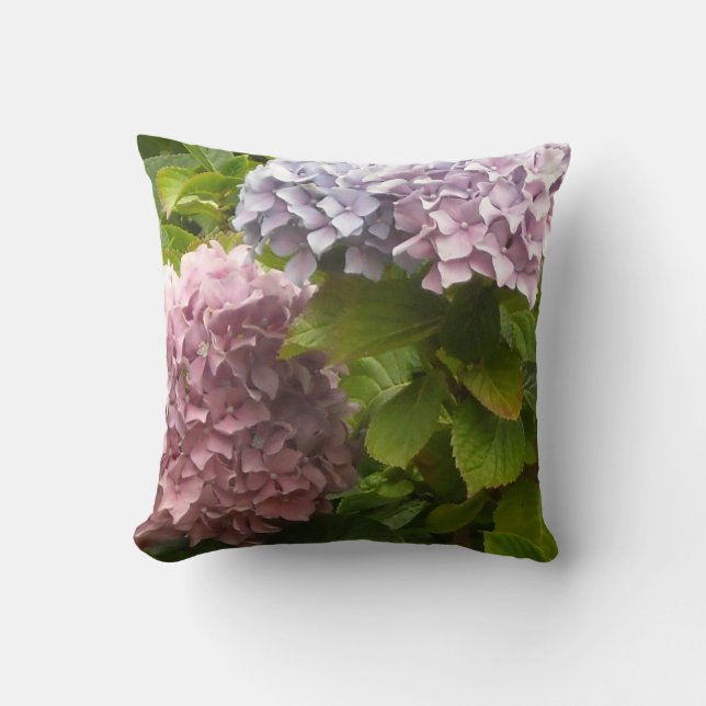 Cojín Decorativo Jardín de Hortensias (Anverso)