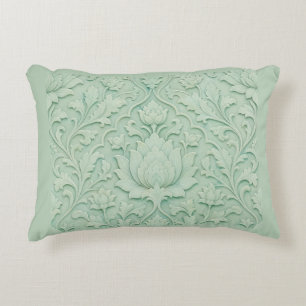 Cojín Decorativo Jardín de Jade — Celadón Pálido Persa