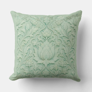 Cojín Decorativo Jardín de Jade — Celadón Pálido Persa