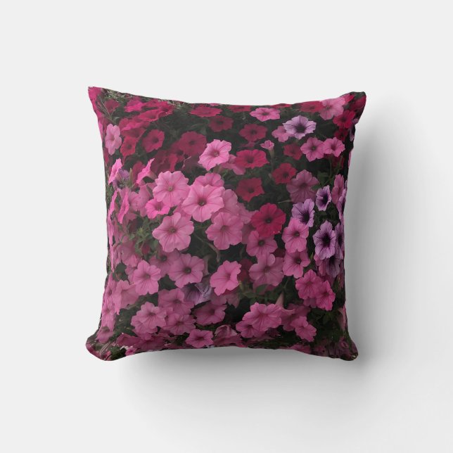 Cojín Decorativo Jardín de la Lavanda Púrpura Pink (Anverso)