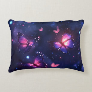 Cojín Decorativo Jardín de mariposas nocturnas celestiales