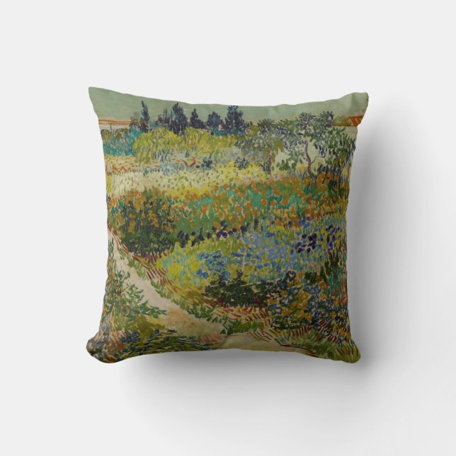 Cojín Decorativo Jardín en Arles - Vincent Van Gogh (Anverso)