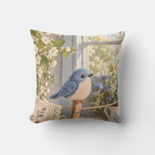 Cojín Decorativo Jardín Floral Bluebird Laundry Sunny Cottage