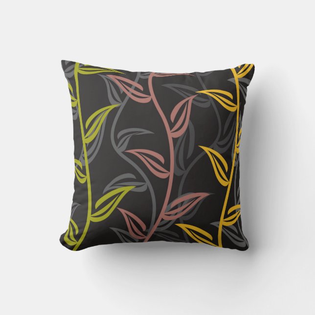 Cojín Decorativo Jardín floral de verano medio (Anverso)