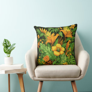 Cojín Decorativo Jardín Floral Flor Planta Verde Naturaleza