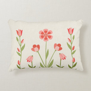 Cojín Decorativo Jardín Floral Perfecto – Salvia y Rubor