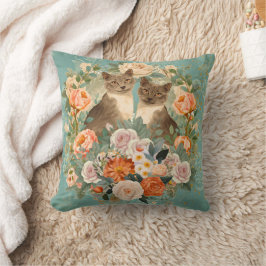 Cojín Decorativo Jardín Floral Romántico Cottagecore Botánico de Ga