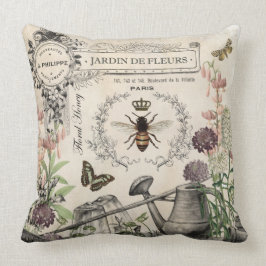 COJÍN DECORATIVO JARDÍN FRANCÉS DE LA ABEJA