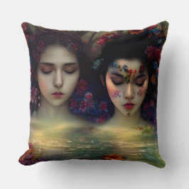 Cojín Decorativo Jardín místico: Sueños Florales