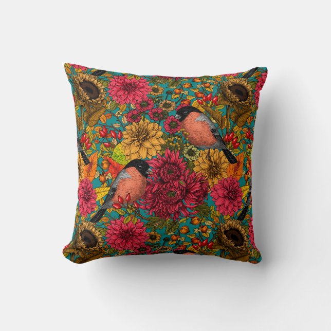 Cojín Decorativo Jardín otoñal 3 (Anverso)