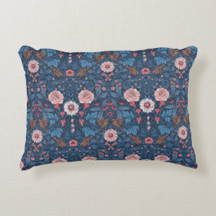 Cojín Decorativo Jardín salvaje en azul
