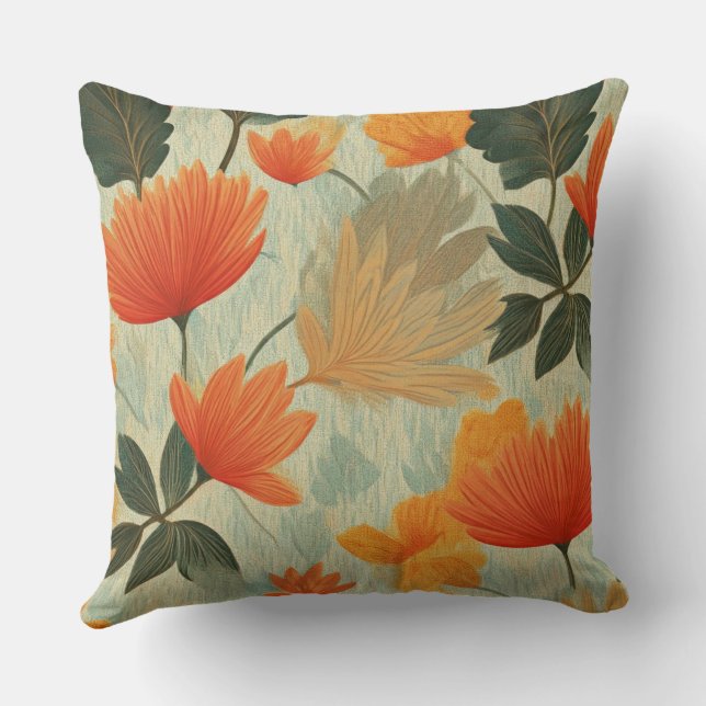 Cojín Decorativo Jardín suave de otoño (Reverso )