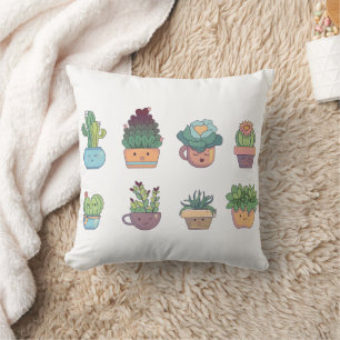 Cojín Decorativo Jardinería, cactus de amor, de cosecha propia