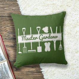 Cojín Decorativo Jardinero Maestro Bosque Verde Simple Moderno