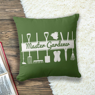 Cojín Decorativo Jardinero Maestro Bosque Verde Simple Moderno