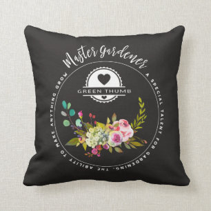 Cojín Decorativo Jardinero principal, regalos que cultivan un