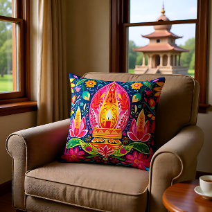 Cojín Decorativo Jardines de Diwali encantados