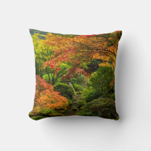 Cojín Decorativo Jardines Japoneses en Otoño en Portland, Oregon 2