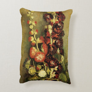 Cojín Decorativo Jarrón con malvarrosas de Vincent van Gogh