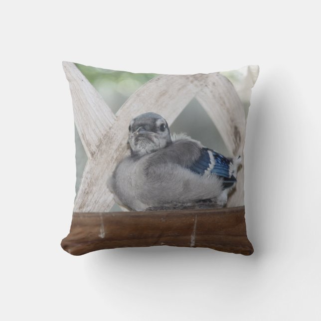 Cojín Decorativo Jay Pillow azul bebé (Anverso)