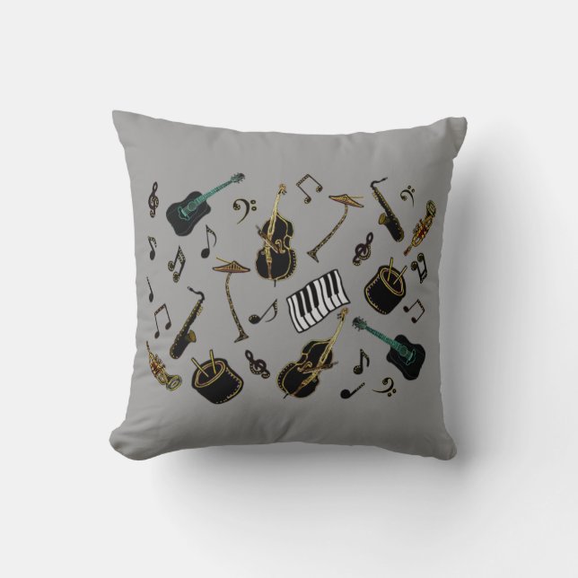 Cojín Decorativo Jazz él para arriba (Anverso)