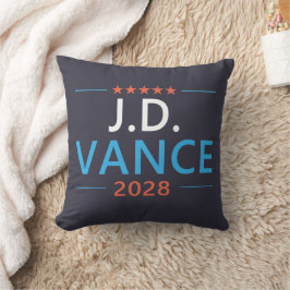 Cojín Decorativo JD Vance 2028 Republicano Patriótico