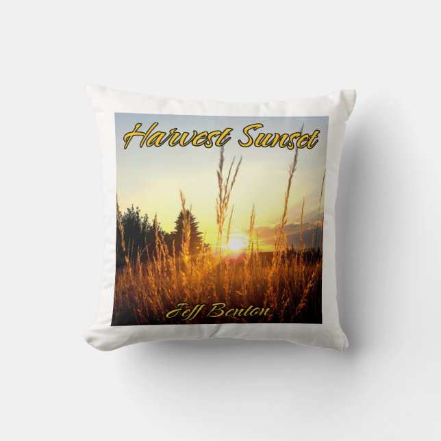Cojín Decorativo Jeff Benton Harvest Sunset Fan pillow (Anverso)