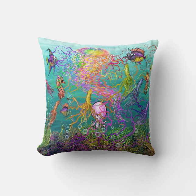 Cojín Decorativo Jellyfish Fantasy (Anverso)