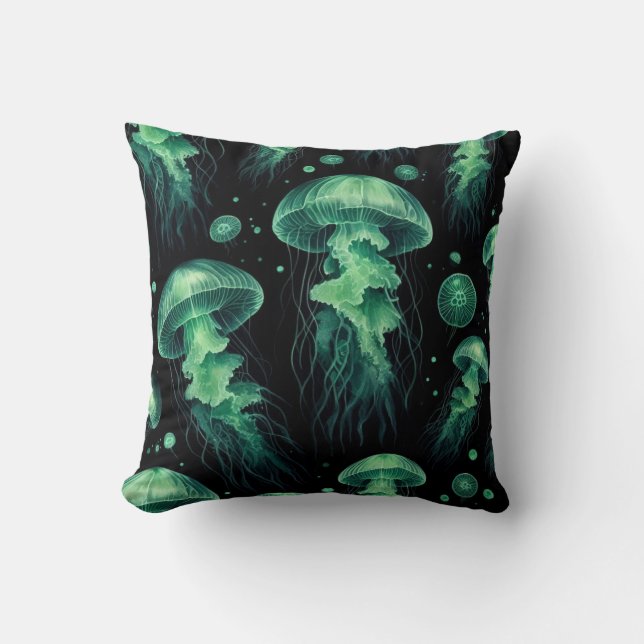 Cojín Decorativo Jellyfish Glow (Anverso)