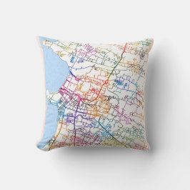 Cojín Decorativo Jepara Indonesia City Map