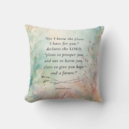 Cojín Decorativo Jeremiah 29:11 Biblia Verse Image
