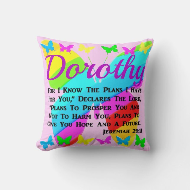 Cojín Decorativo JEREMIAH PERSONALIZADO DE bonito 29:11 (Anverso)