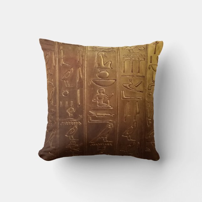 Cojín Decorativo Jeroglífico Egipcio (Anverso)