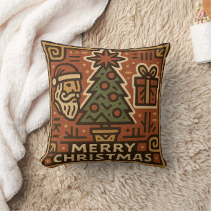 Cojín Decorativo Jeroglíficos lindos Feliz Navidad