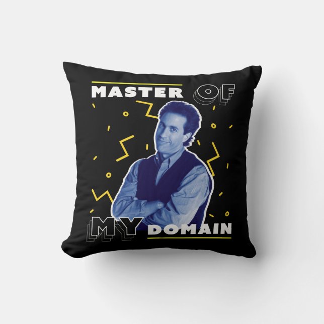 Cojín Decorativo Jerry Seinfeld | Maestro de mi dominio (Anverso)