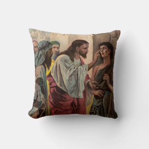 Cojín Decorativo Jesucristo curando al hombre ciego