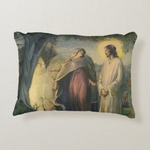 Cojín Decorativo Jesucristo resucitado junto al sepulcro por ML Gre