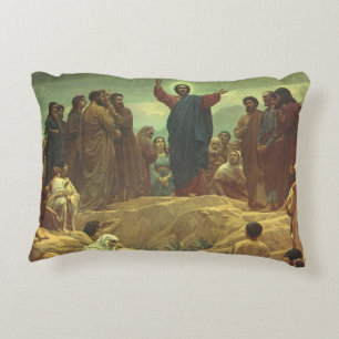 Cojín Decorativo Jesucristo Sermón de la Montaña, Religión Vintage