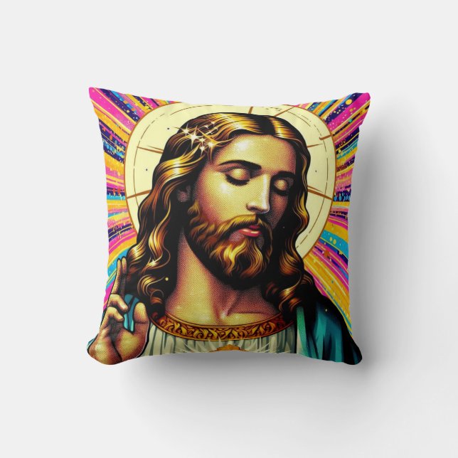 Cojín Decorativo ¡Jesús almohada! (Anverso)
