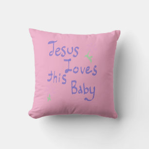Cojín Decorativo Jesús ama a este bebé