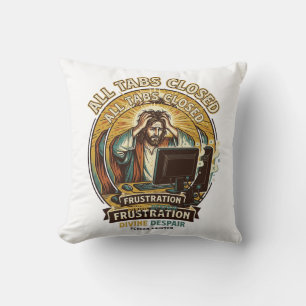 Cojín Decorativo Jesús Cerró Accidentalmente Todas las Pestañas del